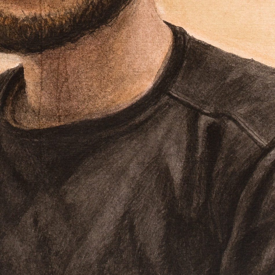 Autorretrato, detalle
